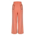 thumbnail image 6 of Cyglowse Barrel Sweatpants Women Summer Casual Wide Leg Pants Baggy Drawstring High Waist Boho Ladies Lounge Trousers With Pockets Saffron S, 6 of 7