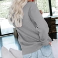 thumbnail image 5 of Dyfzdhu Long Sleeve T-shirt For Women Fashion Casual Solid Color Round Neck Pocket Long Sleeve Top Sweatshirt Casual Top, 5 of 7