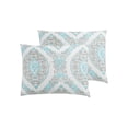 thumbnail image 3 of VCNY Home Sea Damask Reversible Comforter Set, Queen, Taupe, 3 of 6