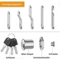 thumbnail image 3 of Letterbox Lock 4 Keys - with 5 Different Lock Plates for Mailboxes and More, 3 of 5
