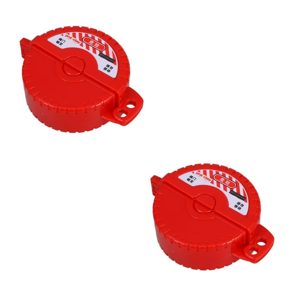 FRCOLOR 2pcs Gate Valve Lockout Water Valve Lockout Device Water Faucet Lockout Lock Disc for Valve Gate Valve Lock Device Water Valve