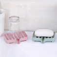 thumbnail image 4 of Jabonera de plástico portátil, 9 piezas, jabonera ecológica, jabonera de silicona con drenaje, jabonera para fregadero y fregadero para baño o cocina para mantener el jabón seco y limpio ER, 4 of 5
