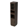 thumbnail image 4 of Furniture of America Jax Wood Multimedia Storage Tower Cabinet in Vintage Walnut, 4 of 13