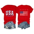 thumbnail image 2 of Tittly Loose Fitting Tank Tops For Women Women 4th Of July Shirts Women'S Tank Tops American Flag Shirt Women 4th Of July Shirts Red M, 2 of 3
