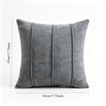 thumbnail image 3 of 18x18 Inch Solid Color Soft Pile Throw Pillow Cover Textured Square Cushion Cover for Sofa and Living Room Decor, 3 of 8