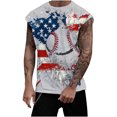 thumbnail image 1 of Hombres de Impresión Casual Suéter Cuello Redondo Tanque Deportivo, 1 of 9