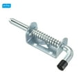 thumbnail image 3 of Unique Bargains Spring Loaded Latch Pin 5', 4 Pack Iron Security Latch Sliding Barrel Bolt Latch Lock, 3 of 5