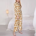 thumbnail image 5 of Wukai Christmas Elements Print Women's Pajama Set - Soft Long Sleeve Sleepwear for Comfort and Style-Large, 5 of 9