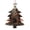 Christmas Tree Shape, variant on United States Navy Eagle American Flag USA Wooden Christmas Ornament Snowman Shape,Xmas Tree Hanging Decoration 6 PCS