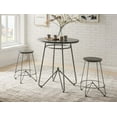 thumbnail image 2 of HomeRoots 343964 Counter Height Chair Set in Gray Oak & Sandy Gray - 3 Piece, 2 of 2
