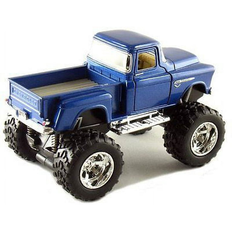 Kinsmart Off Road Big Foot Monster 1955 Chevy Stepside PickUpTruck 1:32  BLUE 4x4