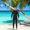 thumbnail image 3 of HETSUITS Ultrathin manga larga pantalones largos traje de baño de una pieza profesional impermeable espesado para nadar Snorkeling Surfing Man / Black L Methold OD017133-09, 3 of 7