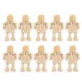 thumbnail image 1 of 10PCS Craft Ornament, Home Decoration Jointed Figures Wood Figures, For Home, 1 of 8