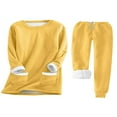 thumbnail image 1 of PENGXIANG Ensemble de Survêtement Confortable pour Femmes avec Chandail en Molleton Doublé en Polaire et Pantalon de Survêtement Extensible, 1 of 9