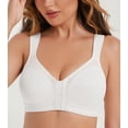 thumbnail image 4 of ORUYROP Women's Front Closure Full Coverage Back Support Posture Bra Wireless Comfy, 4 of 6