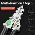thumbnail image 2 of 12-In-1 Folding Wire Stripping Pliers With Voltage Tester,Wire Strippers And Crimpers For Cutting And Pulling Wires And 70-380v Ac/Dc Tests, 2 of 9