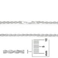 thumbnail image 3 of 2.6mm .925 Sterling Silver Diamond-Cut Twisted Rope Chain Necklace, 30 inches + Gift Box, 3 of 7