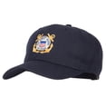 thumbnail image 2 of US Coast Guard Veteran Anchors Embroidered Solid Cotton Pro Style Cap - Navy OSFM, 2 of 5