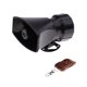 thumbnail image 1 of Bocina de de telemando Inalámbrico de 7 Tonos Impermeable para Coche de 12 V 120-150db Negro Yotijar Alarma de control remoto, 1 of 9