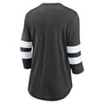 thumbnail image 3 of Women's Fanatics Heather Charcoal Boston Bruins One Timer Tri-Blend Scoop Neck 3/4-Sleeve T-Shirt, 3 of 3