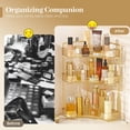 thumbnail image 5 of Soda Candy Corner Makeup Organizer for Vanity Countertop Space Saving Cosmetic Storage Organizer for Dresser Bathroom Kitchen, 3 Tier, 5 of 6