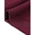 thumbnail image 5 of DARING DIVA Women's Plus V Neck Short Sleeve Textured Tops 1X Burgundy, 5 of 5