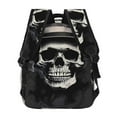 thumbnail image 3 of Haiem Magician Hat Skull Printed School Backpack,Casual Travel Lightweight Backpack,Durable Comfortable Multifunctional Backpack,Laptop Backpack, 3 of 5