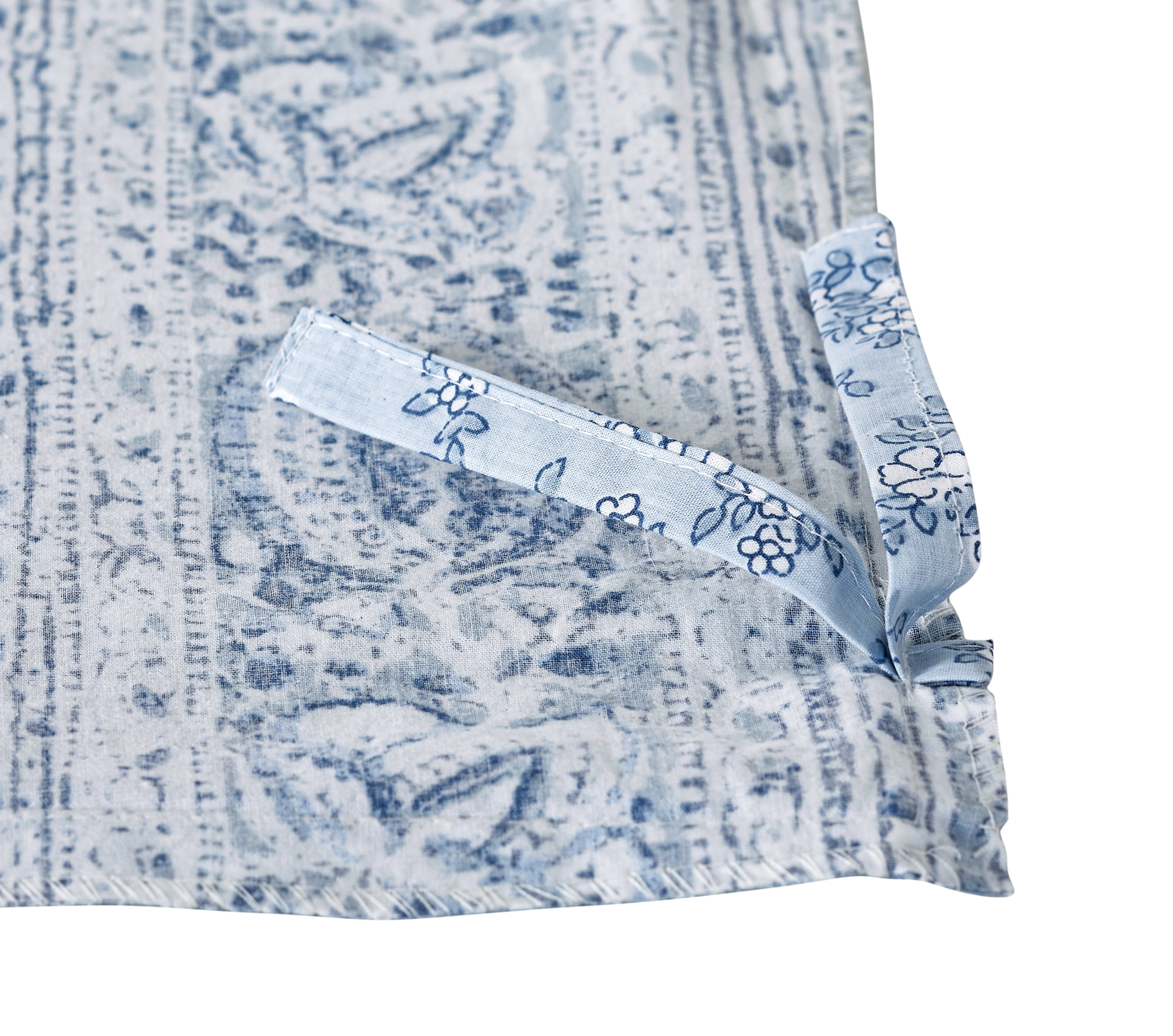 Simply Shabby Chic Blue Batik Stripe Duvet Set, King