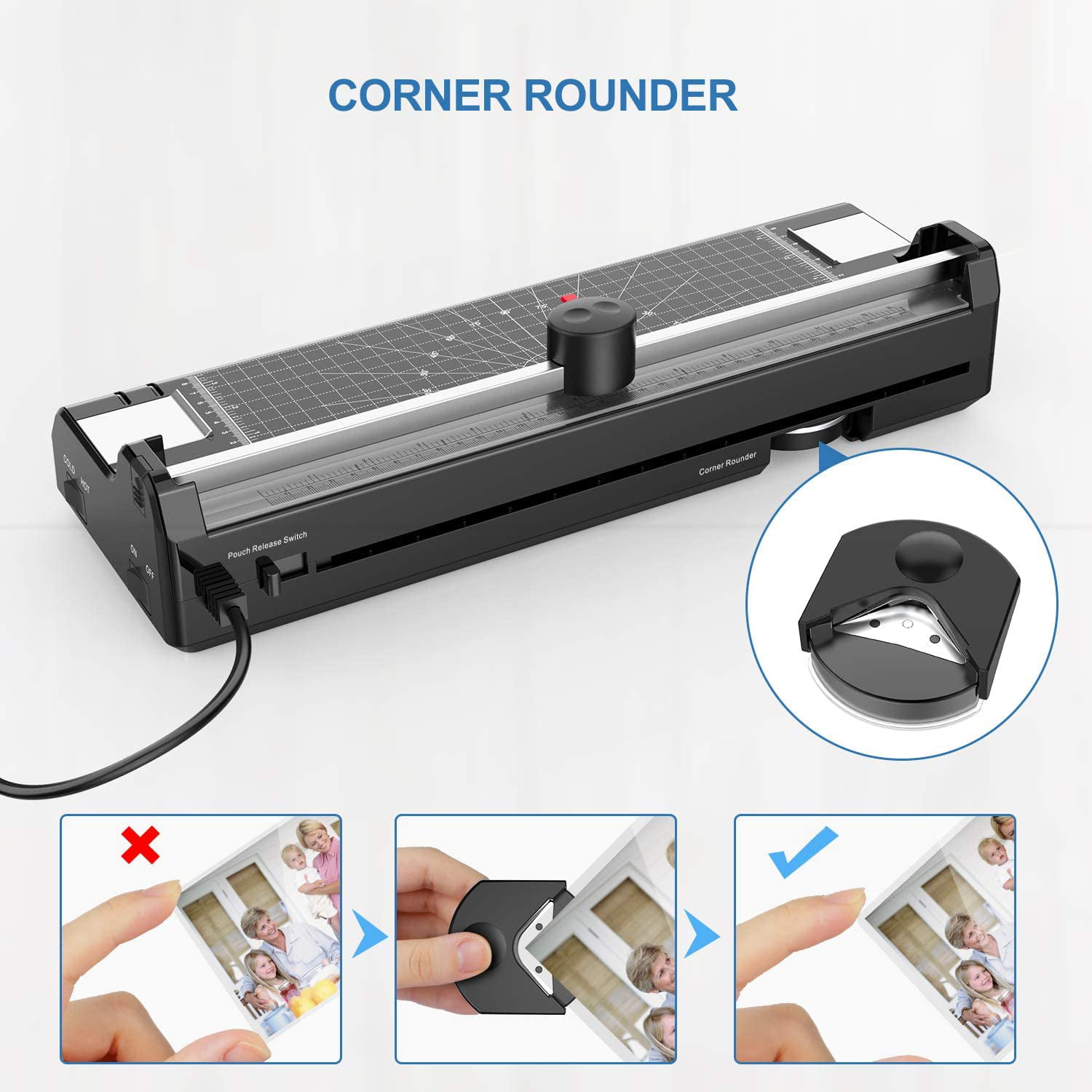 13 Inches Laminator Machine for A3/A4/A6 UALAU 7 in 1 Thermal Laminator with ... 