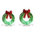 thumbnail image 6 of Dserfhy Lighted Christmas Wreath Battery Operated Pre-Lit Wreath with Large Bow And LED Lights for Indoor Outdoor Christmas Holiday Yard Garden Porch Decor, 6 of 8