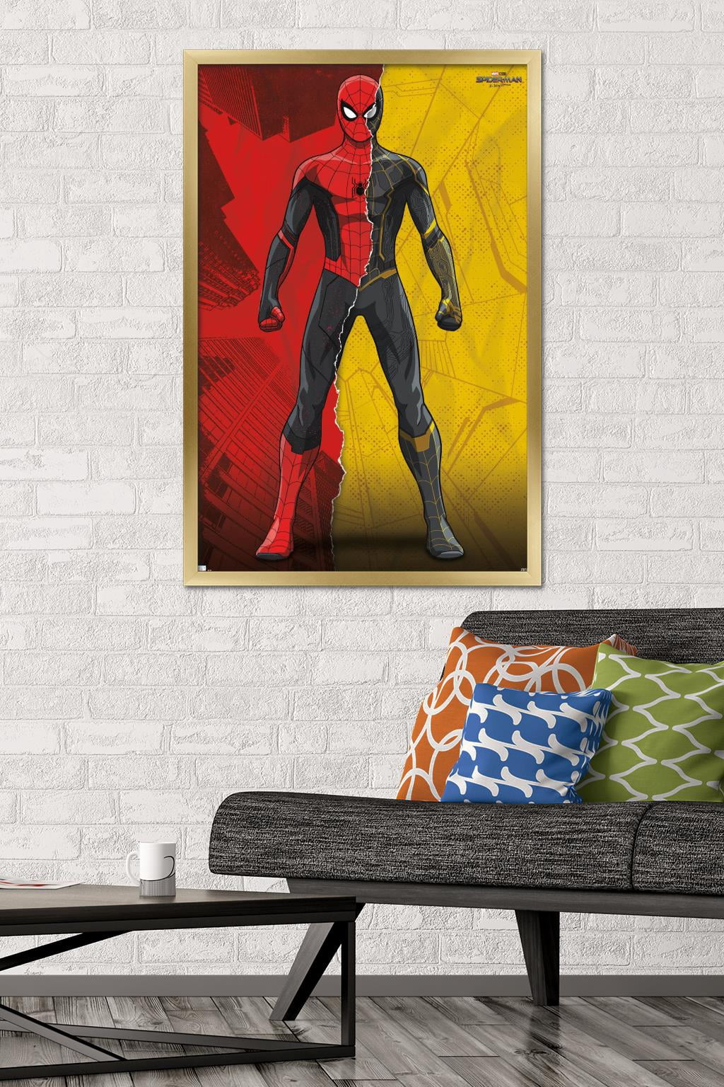 Marvel Spider-Man: No Way Home - Costume Blend 24.25" x 35.75" Framed Poster, by Trends International