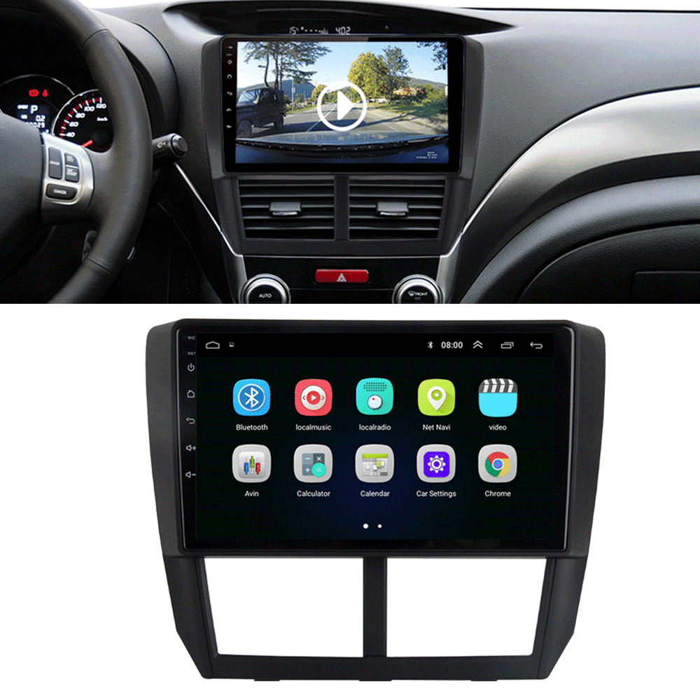 9 Touch Screen Android 9 1 Car Quad Core Hd Mp5 Gps For 08 12 Subaru Forester Walmart Com