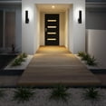 thumbnail image 2 of WAC Lighting Stag 18" 3-CCT 4000K Aluminum Indoor/Outdoor Wall Light in Black, 2 of 5