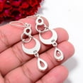 thumbnail image 2 of White Topaz Gemstone 925 Sterling Silver Chandelier Earring 2.26" E100353, Christmas Gift, 2 of 4