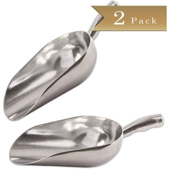 TrueCraftware (Set of 2) Aluminium Cast - 12 Oz - Multi Purpose Scoops