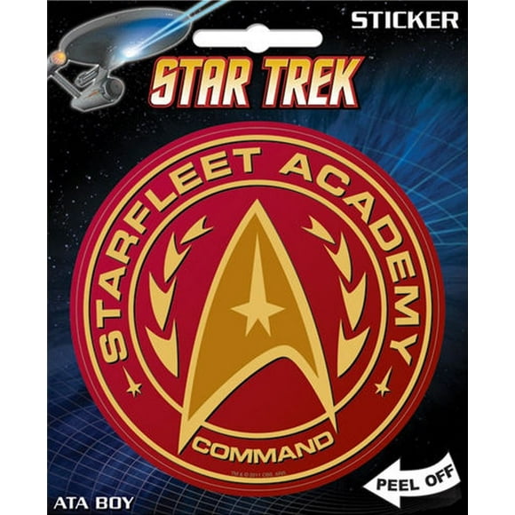 Ata-Boy Star Trek : Série Originale Starfleet Academy Autocollant 4 Pouces Couleur Complète