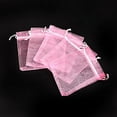 thumbnail image 2 of 20 bolsas de regalo de organza rosa de 12 x 10 cm, 2 of 2