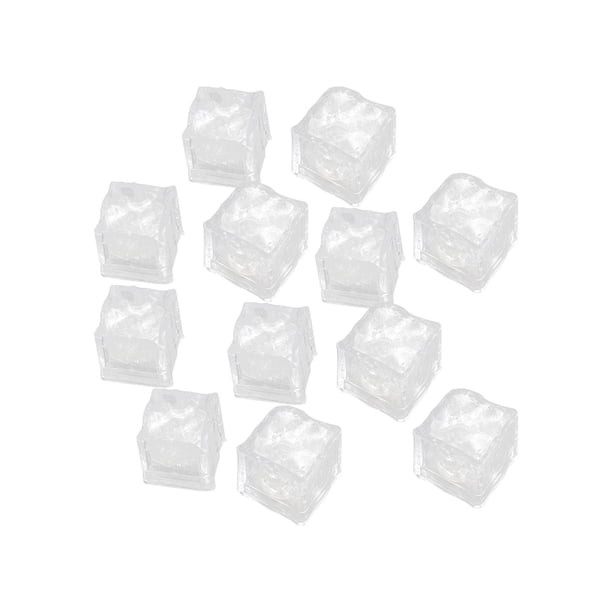 12x cubitos de hielo brillantes, recuerdos de fiesta multicolores, lámpara de cubitos de hielo luminosos activados por líquido de calidad alimentaria Parpadeo lento mayimx Cubitos de hielo luminosos