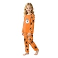 thumbnail image 4 of Halloween Family Matching Sleepwear Set Fun Pumpkin and Ghost Print Long Sleeve Top and Pants Holiday Apparel, 4 of 6