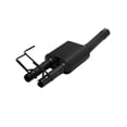 thumbnail image 1 of Flowmaster Exhaust Muffler 817633 Outlaw; Gray Stainless Steel; Single 3 Inch Inlet; Dual 2-1/4 Inch Outlet, 1 of 5
