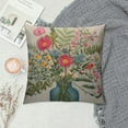 thumbnail image 2 of Nawypu Spring Sage Green Pillow Covers Wildflower Plant Mason Jar Throw Pillow Cover Square Cushion Cover for Home Sofa Patio Bedroom Livingroom, 2 of 5