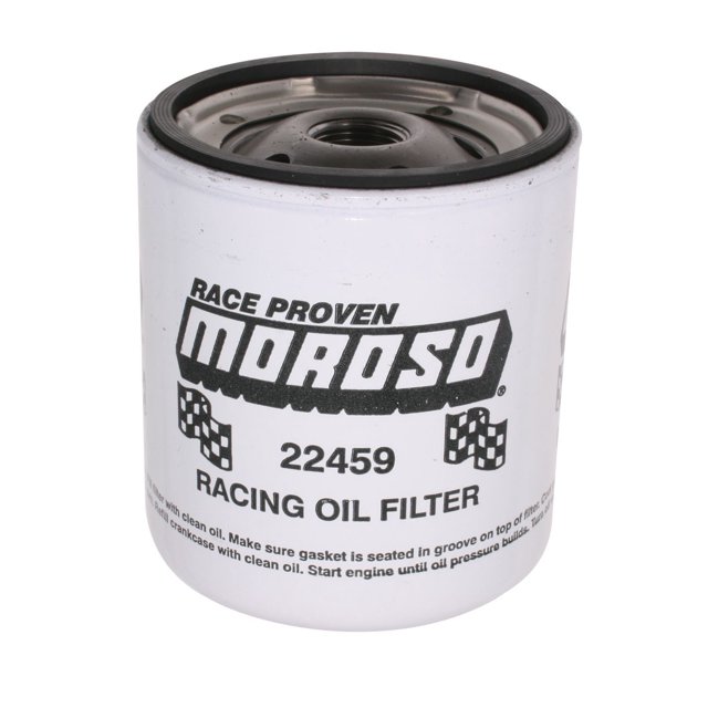 Moroso Performance Oil Filter 22459 Engine Oil Filter; Steel Mesh; 27 Microns; Canister; 13/16 Inch -16 UNF Thread