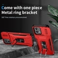 thumbnail image 6 of JTCASES for Motorola Moto G Stylus 5G 2023 Case, Slide Window + Adjustable Ring Kickstand + Magnetic Car Mount Drop Protection Anti-slip Shockproof Bumper Rugged Shell, Red, 6 of 8