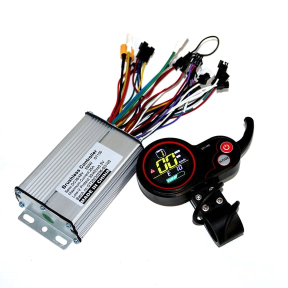 Greeniant Controlador de scooter eléctrico de fácil instalación - Operación de bajo ruido equipada con conector PAS Bicicletas eléctricas 52V