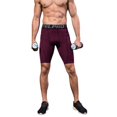 thumbnail image 3 of Mens Compression Shorts Letter Print Shorts Bodybuilding Men Shorts Fitness Tights Elasitc Waist Shorts, 3 of 13