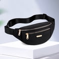 thumbnail image 5 of Stylago Women's Fanny Pack Adjustable Strap Waist Bags Outdoor Hiking Running Casual Crossbody Belt Purse with Multiple Zipper Black, 5 of 6