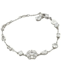 Swarovski Idyllia Mixed Cuts Snowflake Bracelet, Size Medium