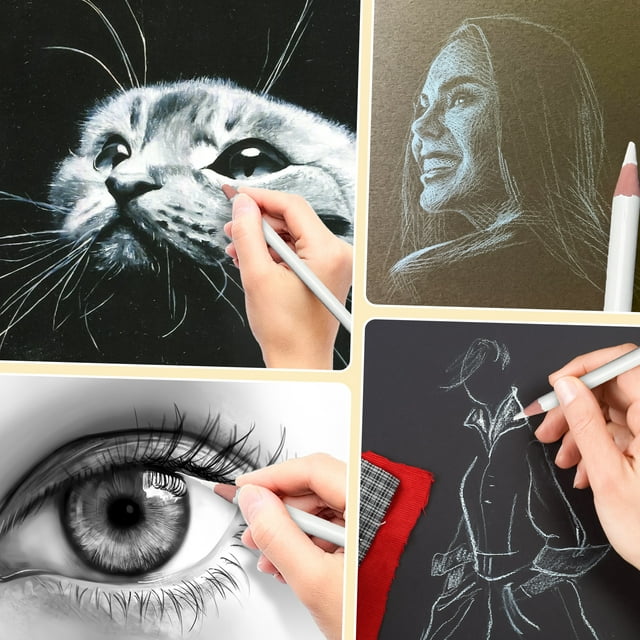 Seitruly Herramientas de arte artesanal de 3 piezas para dibujar pintura de grado profesional fácil de afilar fácil de mezclar pinturas
