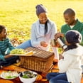 thumbnail image 6 of Basketball Canvas Picnic Mat - Waterproof Outdoor Blanket for Camping, Beach, Park - Portable Foldable Mat with Handle and Anchor Stakes - Large Size for Family Picnics - Easy to Clean, 6 of 6