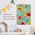 thumbnail image 6 of FMSHPON Yellow Corn Poppy Red Flower Clipboard Hardboard Wood Nursing Clip Board and Pull for Standard A4 Letter 13x9 inches, 6 of 7